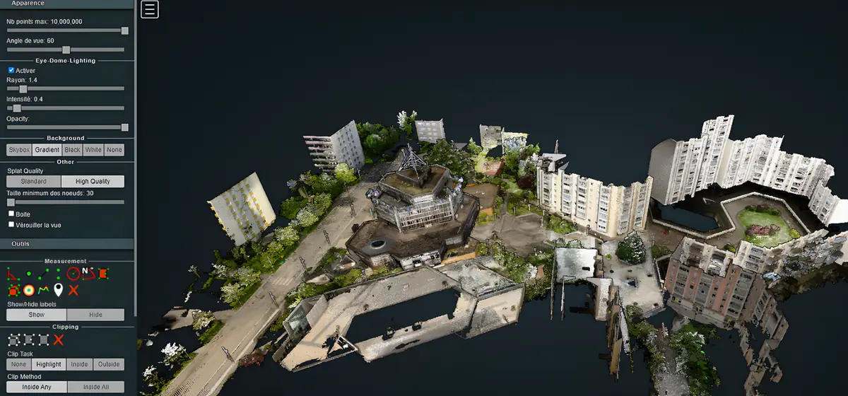 Numérisation 3D en cours