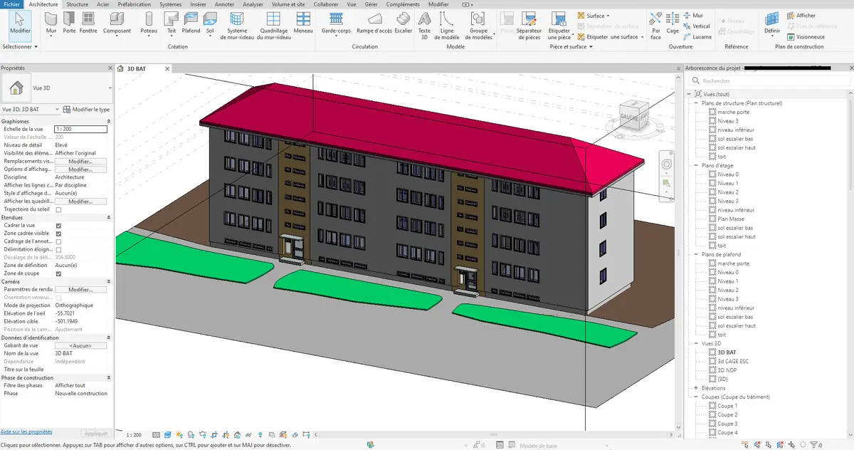 Maquette Revit 3D